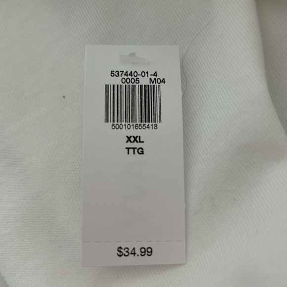 NWTs white cotton blouse size XXL - Picture 7 of 7